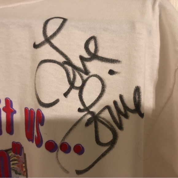 LOUIE ANDERSON VINTAGE T-SHIRT- All Sport Proweight. Size L. Autographed. - Picture 2 of 7